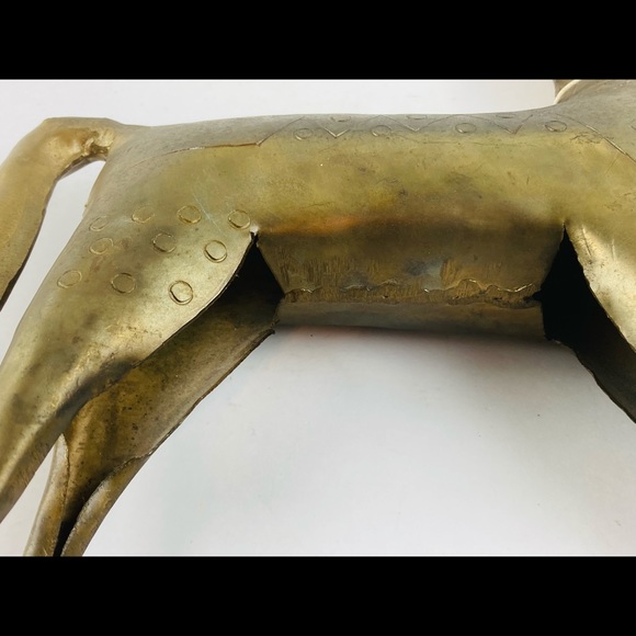 🅾️SOLD🅾️Metal Trojan Horse Figurine 10.5" x 16" - Picture 13 of 14